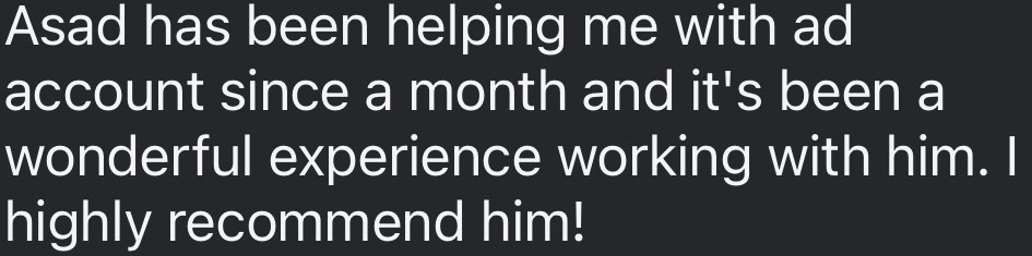 Original anonymous review about ad account collaboration